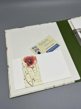Ringbuch Planer Mohn Steckfach rot